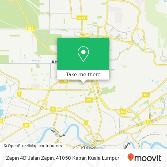 Zapin 4D Jalan Zapin, 41050 Kapar map