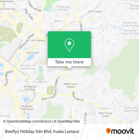 Peta Beeflyz Holiday Sdn Bhd