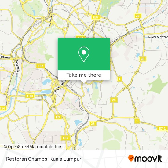 Restoran Champs map