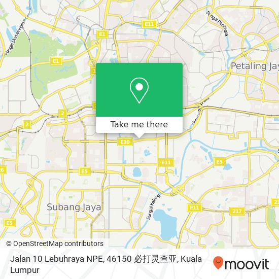 Jalan 10 Lebuhraya NPE, 46150 必打灵查亚 map