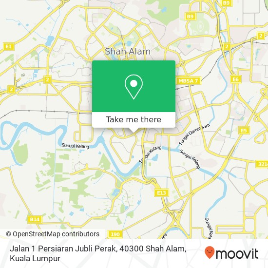 Jalan 1 Persiaran Jubli Perak, 40300 Shah Alam map