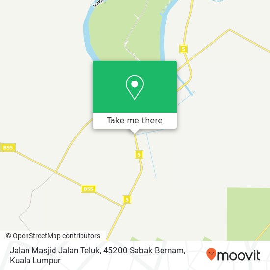 Jalan Masjid Jalan Teluk, 45200 Sabak Bernam map