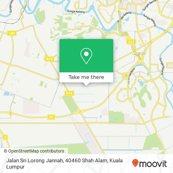 Peta Jalan Sri Lorong Jannah, 40460 Shah Alam