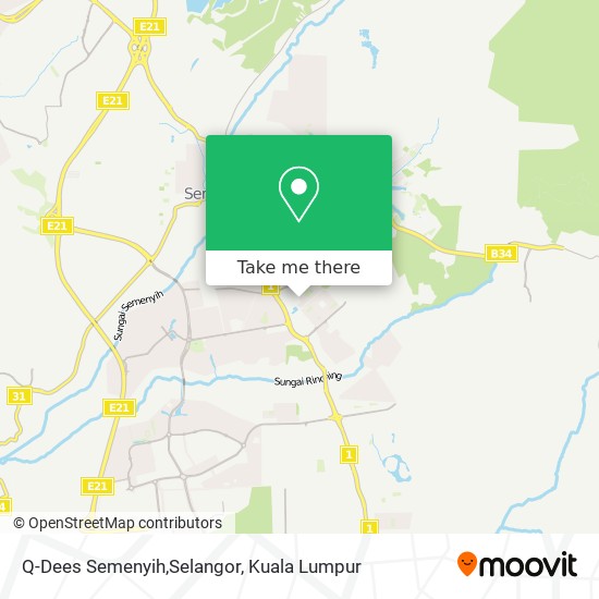 Q-Dees Semenyih,Selangor map