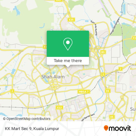 KK Mart Sec 9 map