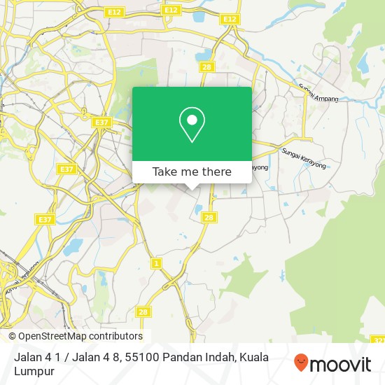 Jalan 4 1 / Jalan 4 8, 55100 Pandan Indah map