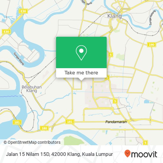 Jalan 15 Nilam 15D, 42000 Klang map