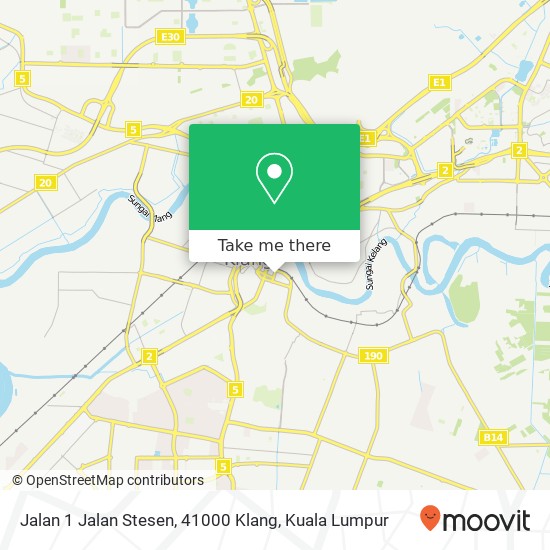 Peta Jalan 1 Jalan Stesen, 41000 Klang