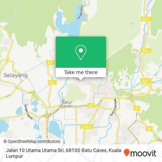 Jalan 10 Utama Utama Sri, 68100 Batu Caves map