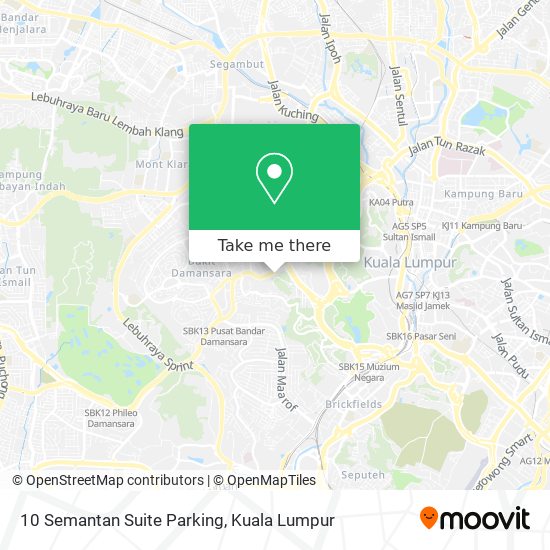 10 Semantan Suite Parking map