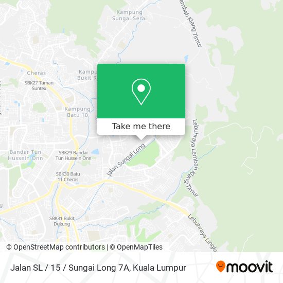 Jalan SL / 15 / Sungai Long 7A map