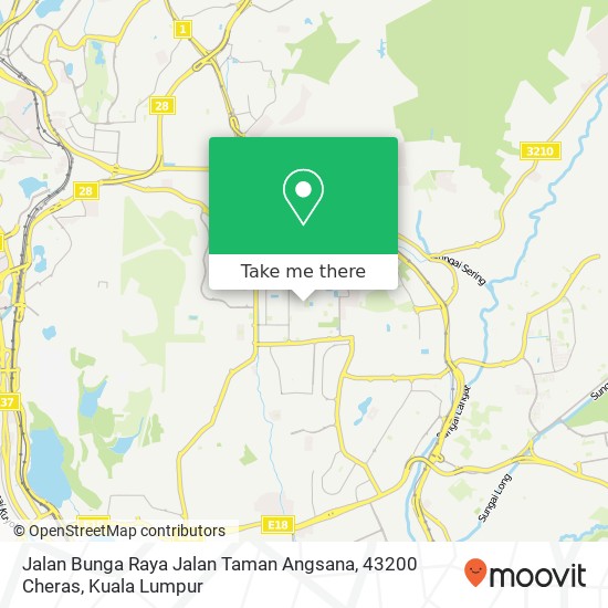 Jalan Bunga Raya Jalan Taman Angsana, 43200 Cheras map