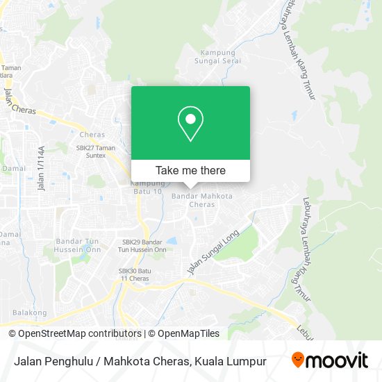 Peta Jalan Penghulu / Mahkota Cheras