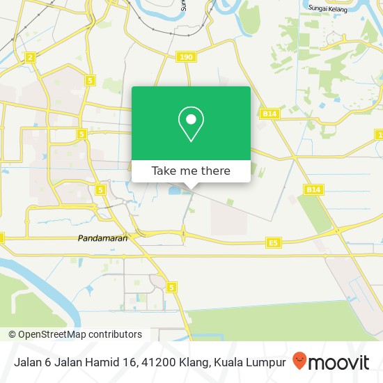 Peta Jalan 6 Jalan Hamid 16, 41200 Klang
