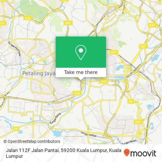 Jalan 112F Jalan Pantai, 59200 Kuala Lumpur map