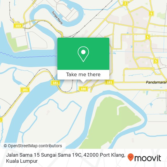 Peta Jalan Sama 15 Sungai Sama 19C, 42000 Port Klang