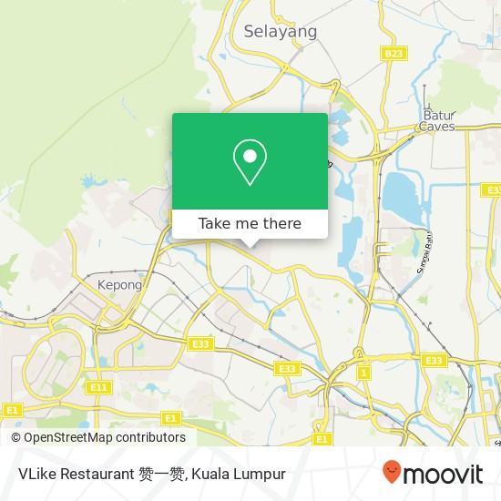 VLike Restaurant 赞一赞 map