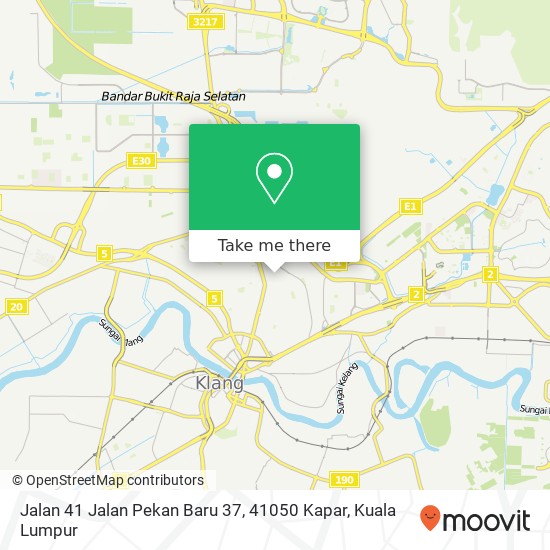 Jalan 41 Jalan Pekan Baru 37, 41050 Kapar map