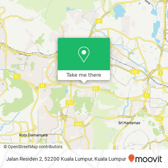 Jalan Residen 2, 52200 Kuala Lumpur map