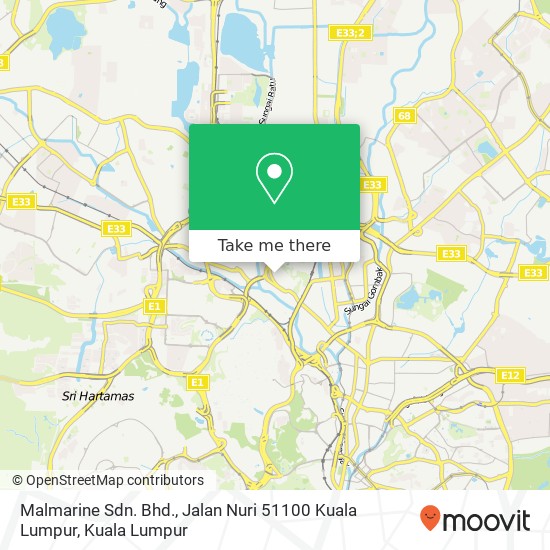 Malmarine Sdn. Bhd., Jalan Nuri 51100 Kuala Lumpur map