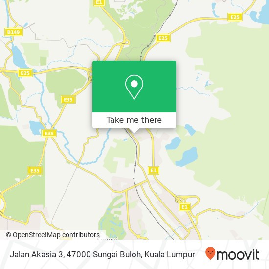 Jalan Akasia 3, 47000 Sungai Buloh map