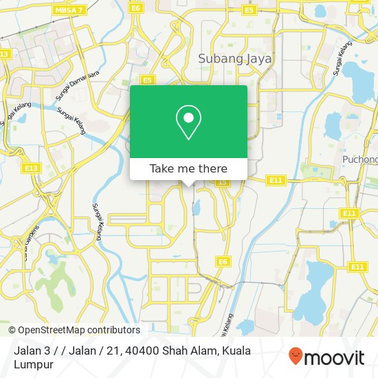 Peta Jalan 3 / / Jalan / 21, 40400 Shah Alam