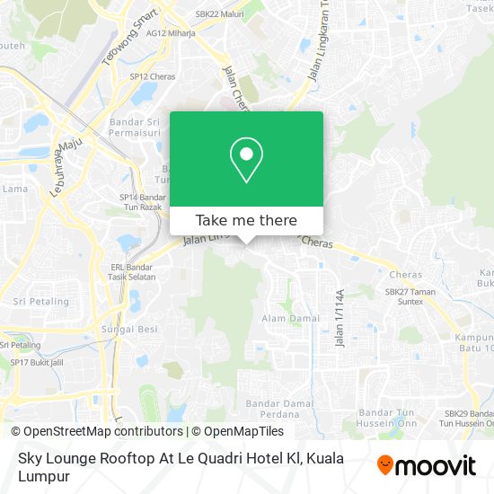 Peta Sky Lounge Rooftop At Le Quadri Hotel Kl