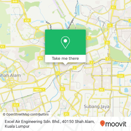 Excel Air Engineering Sdn. Bhd., 40150 Shah Alam map