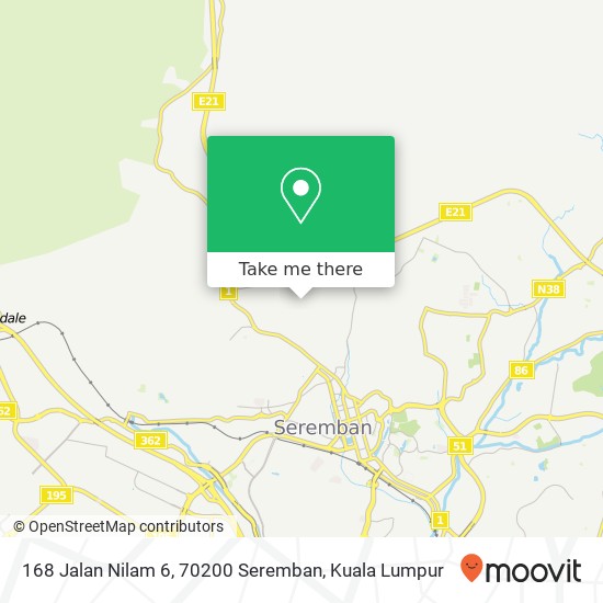 168 Jalan Nilam 6, 70200 Seremban map