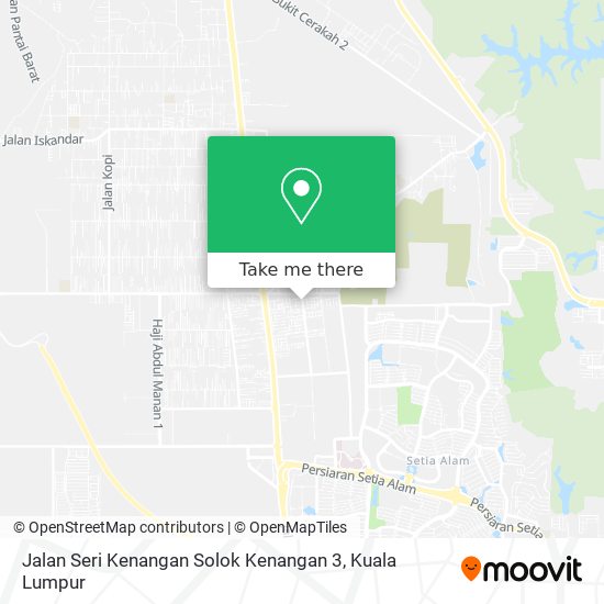 Jalan Seri Kenangan Solok Kenangan 3 map