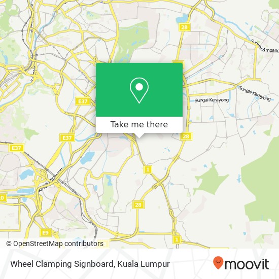 Wheel Clamping Signboard map