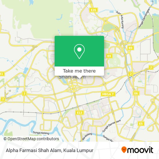 Peta Alpha Farmasi Shah Alam