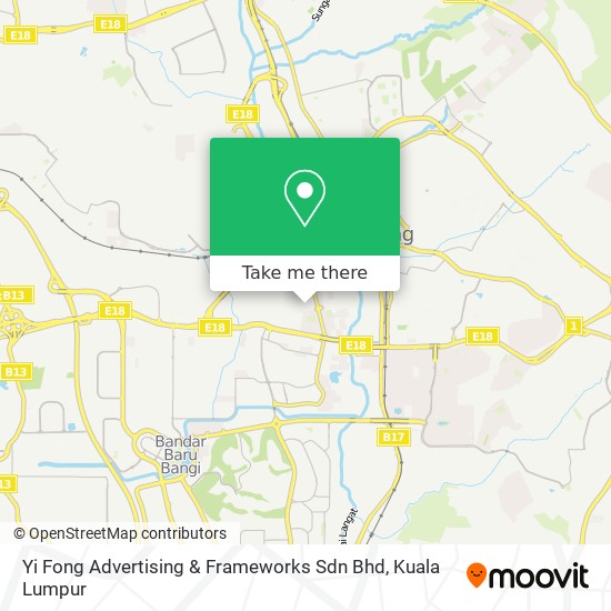 Yi Fong Advertising & Frameworks Sdn Bhd map