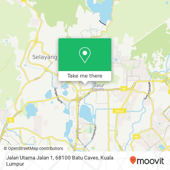 Jalan Utama Jalan 1, 68100 Batu Caves map