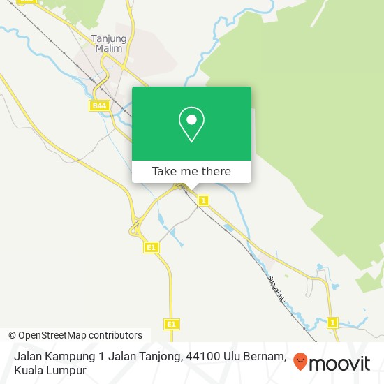 Peta Jalan Kampung 1 Jalan Tanjong, 44100 Ulu Bernam