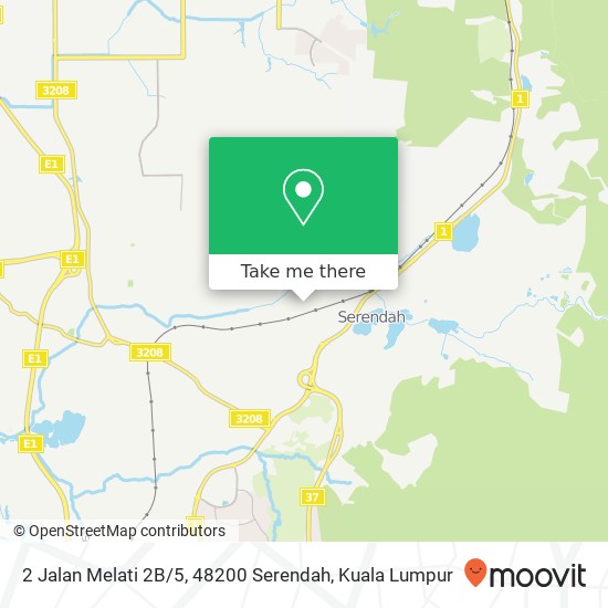 Peta 2 Jalan Melati 2B / 5, 48200 Serendah