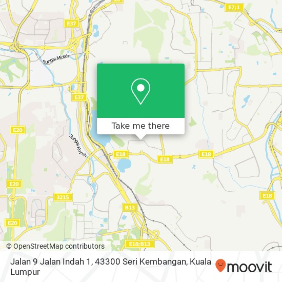 Jalan 9 Jalan Indah 1, 43300 Seri Kembangan map