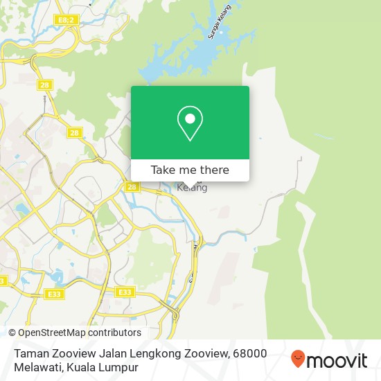 Taman Zooview Jalan Lengkong Zooview, 68000 Melawati map