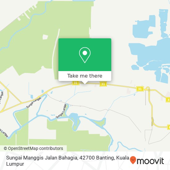 Sungai Manggis Jalan Bahagia, 42700 Banting map