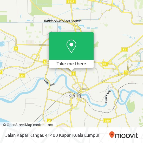 Peta Jalan Kapar Kangar, 41400 Kapar