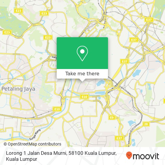 Lorong 1 Jalan Desa Murni, 58100 Kuala Lumpur map