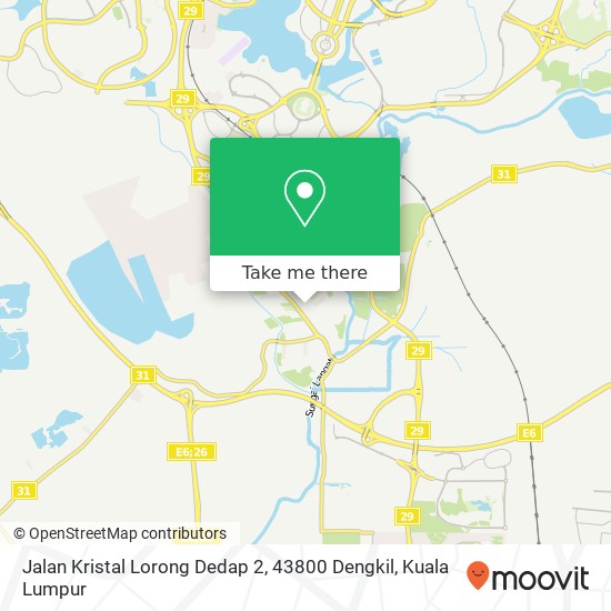 Jalan Kristal Lorong Dedap 2, 43800 Dengkil map