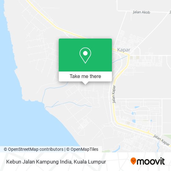 Peta Kebun Jalan Kampung India, 42200 Kapar
