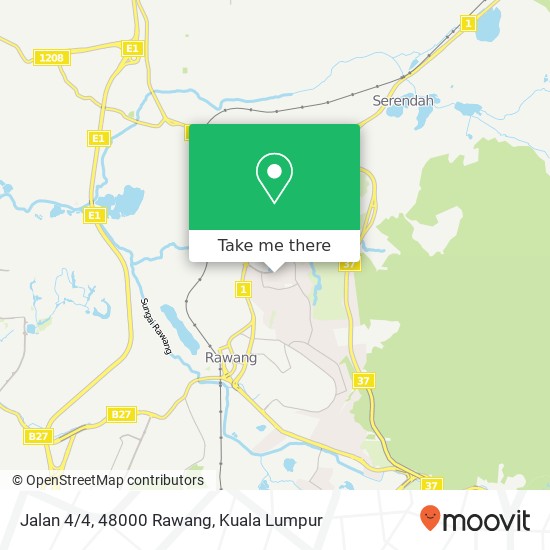 Peta Jalan 4/4, 48000 Rawang