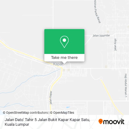 Jalan Dato' Tahir 5 Jalan Bukit Kapar Kapar Satu map