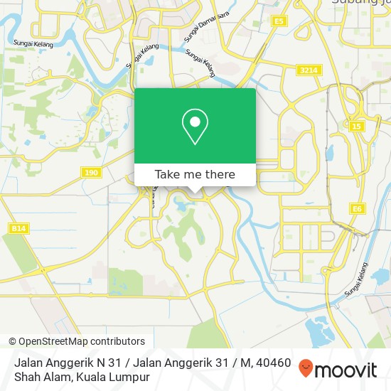 Peta Jalan Anggerik N 31 / Jalan Anggerik 31 / M, 40460 Shah Alam