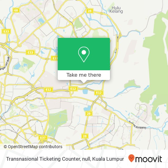 Transnasional Ticketing Counter, null map