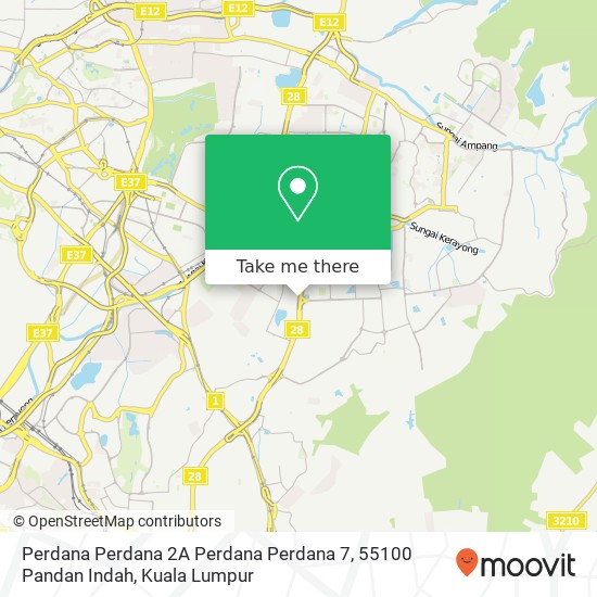 Perdana Perdana 2A Perdana Perdana 7, 55100 Pandan Indah map