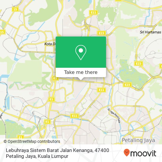 Lebuhraya Sistem Barat Jalan Kenanga, 47400 Petaling Jaya map