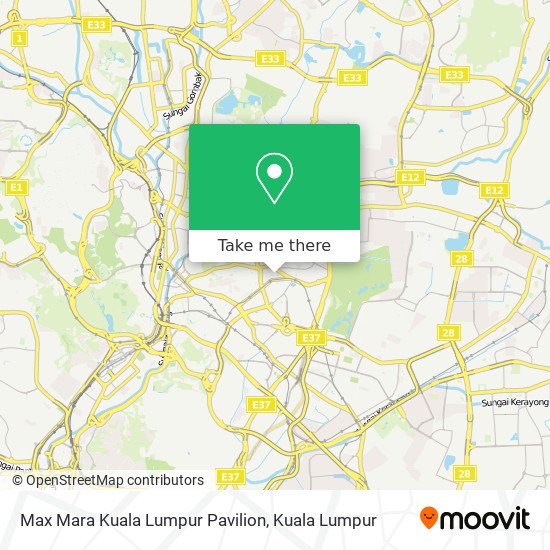 Peta Max Mara Kuala Lumpur Pavilion